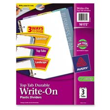 Avery Consumer Products AVE16173 WriteOn Dividers Top Tab 11in.x8.50in. 5Tab Mul