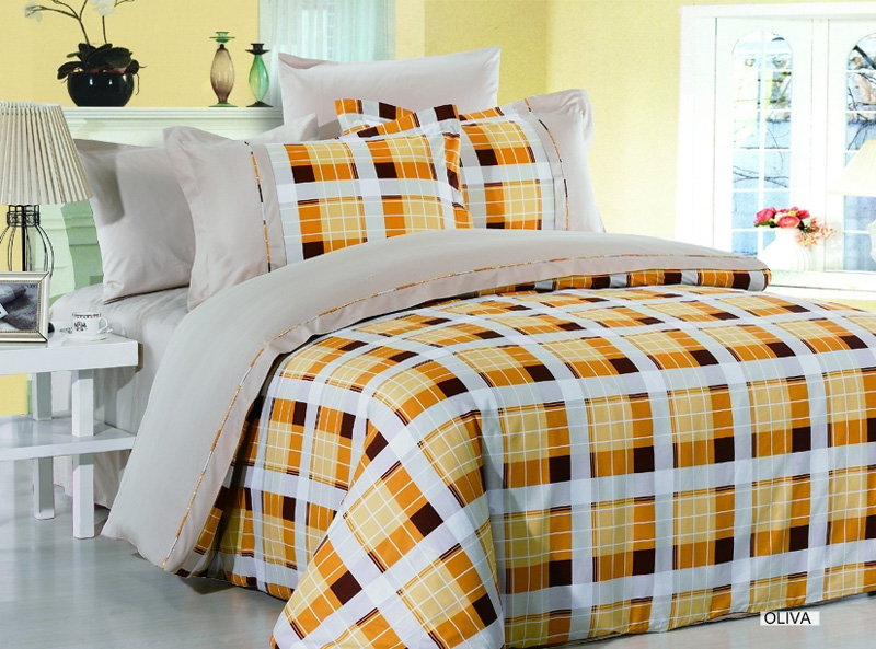 AR178Q Arya FullQueen 6 Pieces Duvet Cover Bedding Set Oliva