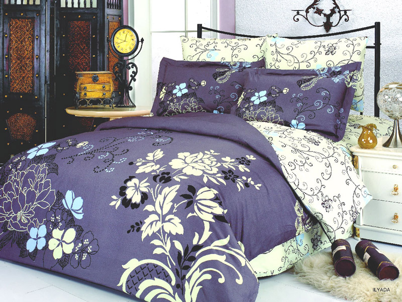 LE238K Le Vele King Fitted Sheets 6 Pieces DuvetCover Bedding Set Ilyada