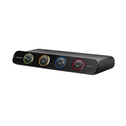 Belkin F1DH104L 4 Port KVM Switch- Dual Head