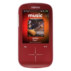 SanDisk SDMX20R004GRA57 Fuze Plus 4GB MP3 Player Red