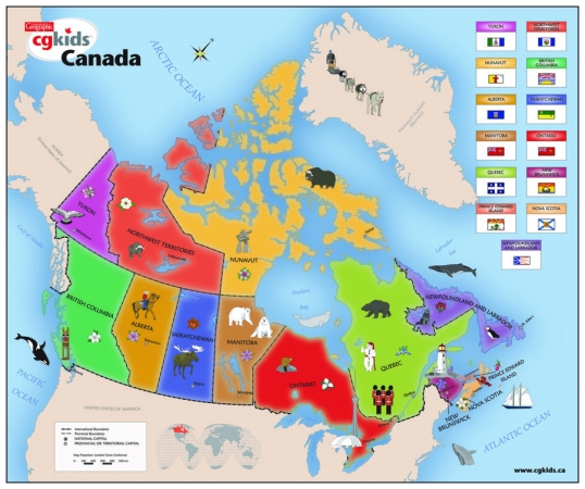 map of canada for kids. Outset Media 50025 Kids Map