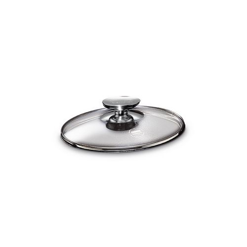 Berndes 007020 8 In. Tempered Glass Lid With Stainless Knob