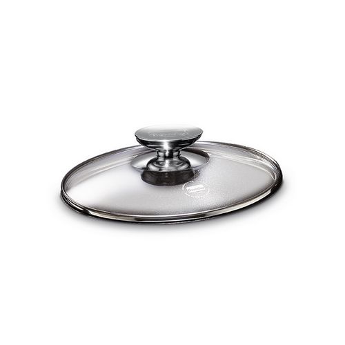 Berndes 007028 11 In. Tempered Glass Lid With Stainless Knob