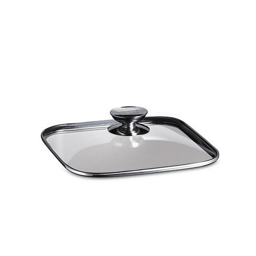 Berndes 606624 9.5 In. X 9.5 In. - Quadro Glass Lid With Stainless Knob