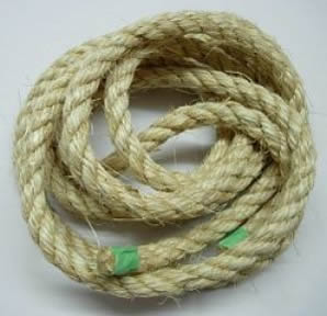 Zoo Max Toys 84500237 Zoo Max DUS237 Natural Sisal Rope .5in x 10 ft