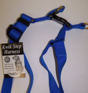 445-19001 No.19xlbl Step In Harness Nylon Size 27-42in Xlarge Color Blue