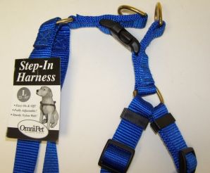 445-19011 No.19lbl Step In Harness Nylon Size 22-33in Large Color Blue