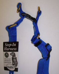 445-19021 No.19mbl Step In Harness Nylon Size 18-28in Medium Color Blue