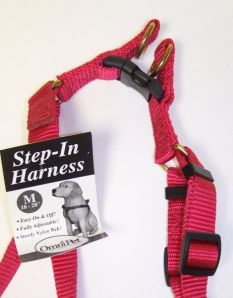 445-19022 No.19mrd Step In Harness Nylon Size 18-28in Medium Color Red