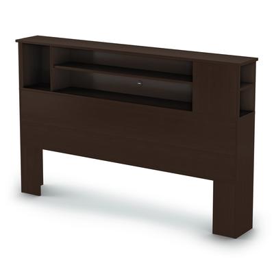 South Shore 3119092 FullQueen Bookcase Headboard Chocolate