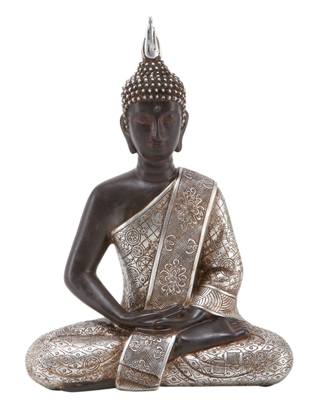 Benzara 44127 11 in. Thai Buddha Meditating Peace Harmony Statue