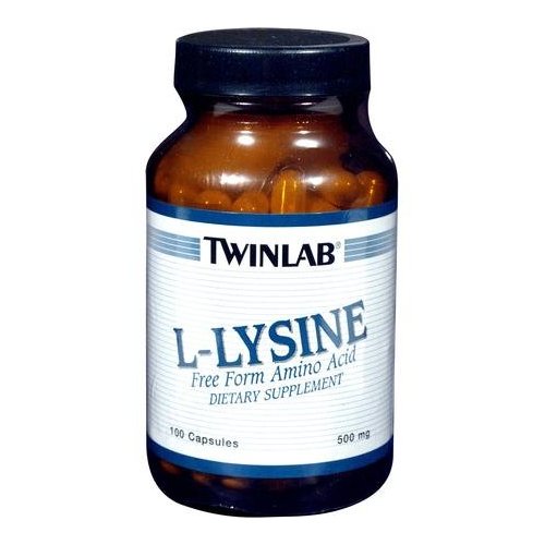 Twinlabs 80598 Vitamins and Supplements LLysine 500mg