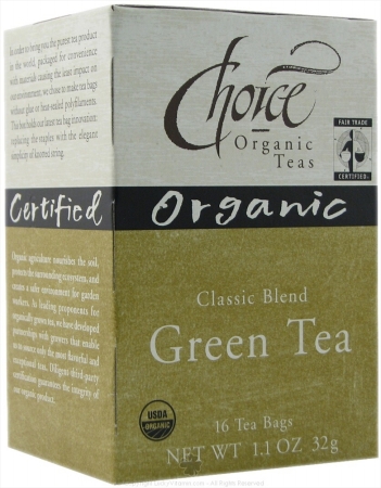 Choice Organic Teas 28123 Organic Classic Blend Green Tea