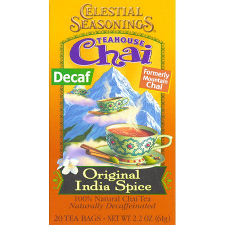 Celestial Seasonings 27894 Original India Decaf Chai Tea