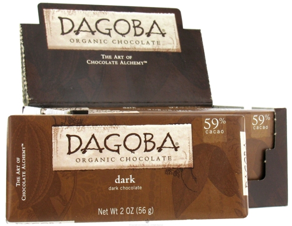 Dagoba Organic Chocolate 25052 Organic Dark Chocolate Bar 59 Percent
