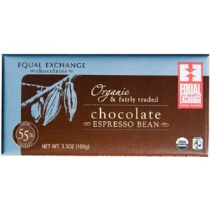 Equal Exchange 34655 Organic Espresso Bean Chocolate Bar