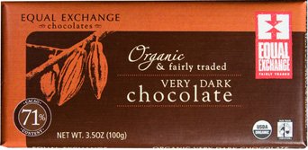 Equal Exchange 34651 Organic Very Dark Chocolate Bar