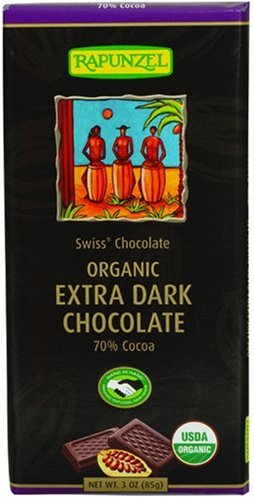 Rapunzle 30303 Organic Dark Chocolate 70 Percent Cocoa Bar