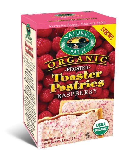 Natures Path 36744 Organic Frosted Raspberry Toaster Pastry