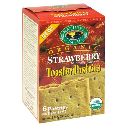 Natures Path 32287 Organic Un-frosted Strawberry Toaster Pastry
