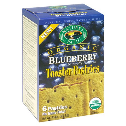 Natures Path 32285 Organic UnFrosted Blueberry Toaster Pastry