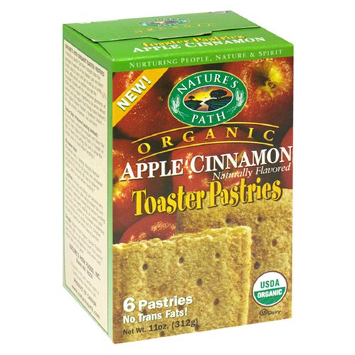 Natures Path 32286 Organic UnFrosted Apple Toaster Pastry