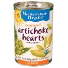 Mediterranean Organics 20636 Organic Artichoke Hearts Quarters