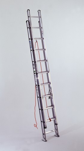 D544-2 44 Ft. Aluminum Flat Rung Extension Ladder