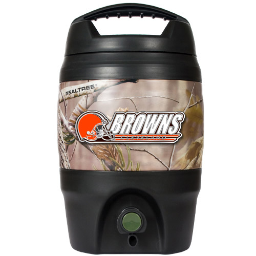 Great American Products GAPRTTJ200414 Cleveland Browns NFL Open Field 1 Gallon Tailgate Jug
