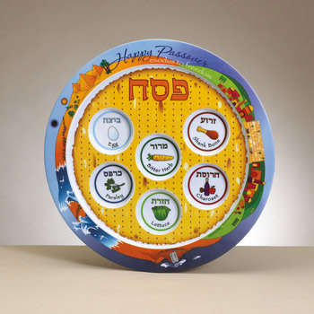 Rite Lite PP14162 Melamine Seder Plate#44; 12 in. Pack of 6