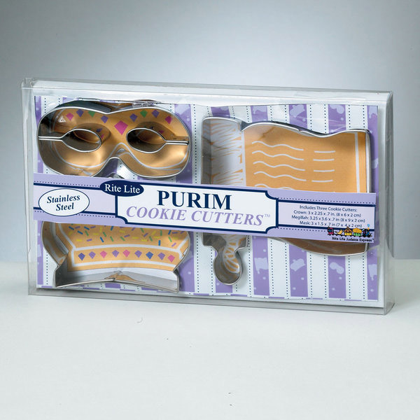 Rite Lite KWP12165 Purim Metal Cookie Cutters Pack of 6