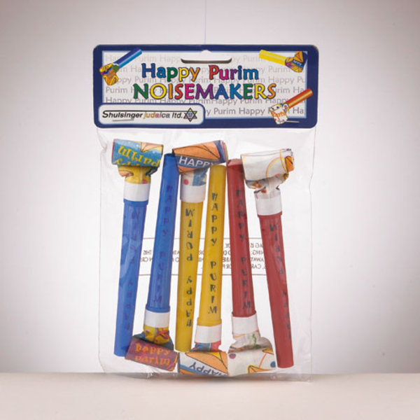 Rite Lite TYP13189 Happy Purim Noisemakers Set of 6 Pack of 12