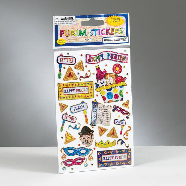 Rite Lite TYP14351 6 in. Prismatic Purim Stickers Pack of 12