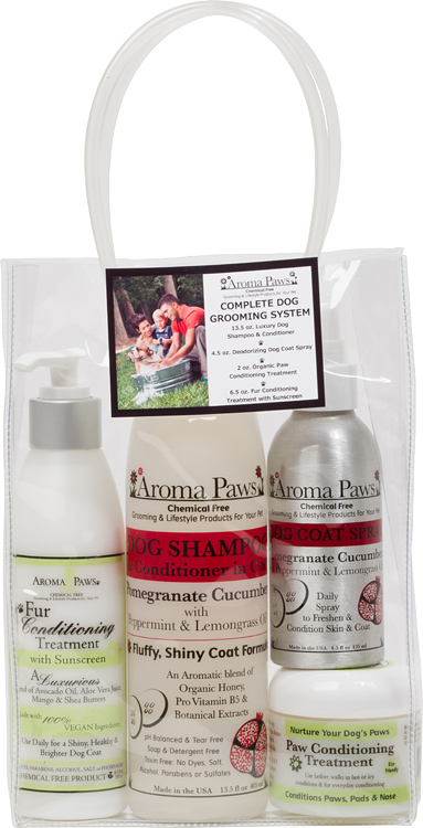Aroma Paws 288 Complete Dog Grooming System  Pomegranate Cucumber
