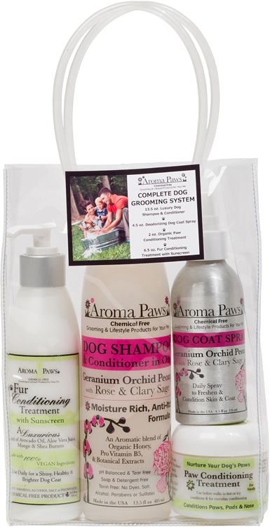Aroma Paws 289 Complete Dog Grooming System  Geranium Orchid Sage