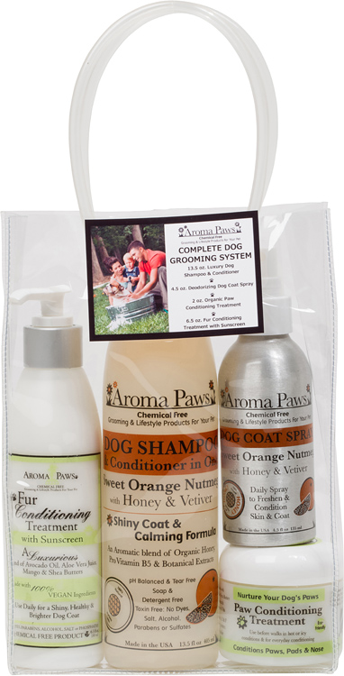 Aroma Paws 290 Complete Dog Grooming System  Orange Nutmeg Vetiver