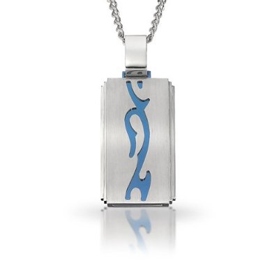 Mens Stel Stainless Steel Cross Pendant
