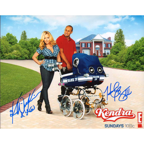 American Icon Autographs AIA100HBASK002 Hank Baskett and Kendra Wilkinson Signed Autographed 8x10 Photo PSADNA COA
