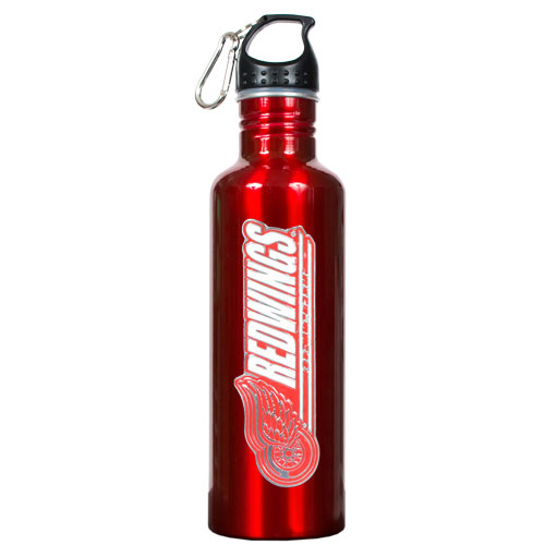 Great American Products GAPSWBSR00414 Detroit Red Wings NHL 26 oz. Red Stainless Steel Water Bottle
