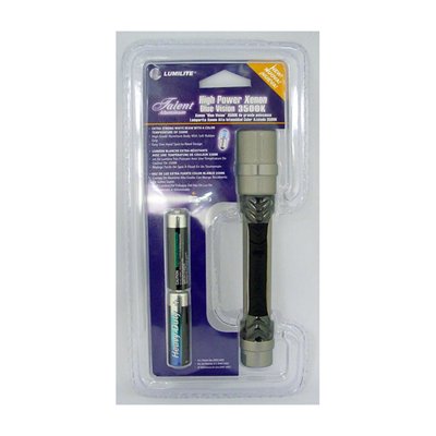 Lumilite 3668 Talent HPX 2AA High Power Xenon Aluminium Flashlight With Synthetic Rubber Grip OneHandSpotToFlood 2 Tone Battery Included pack of 3