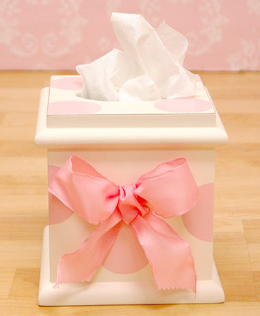 Newarrivals TB050 Polka Dot Tissue Box in Pink