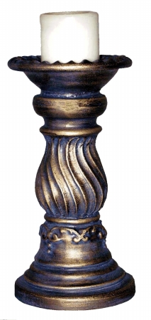 Hickory Manor House 34225 Gw Small Swirl Candlestick - Gold Wash