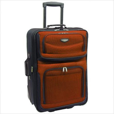 Travelers Choice Ts6950o25 25 In. Amsterdam Expandable Rolling Upright In Orange