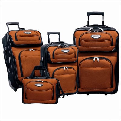 Travelers Choice Ts6950o 4 Piece Amsterdam Travel Collection- Orange