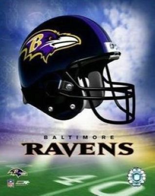 All About Autographs AAA10755 Baltimore Ravens NFL 8x10 Photograph Team Logo and Football Helmet Collage
