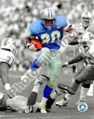 All About Autographs AAA11314 Barry Sanders Detroit Lions NFL 8x10 Photograph Spotlight