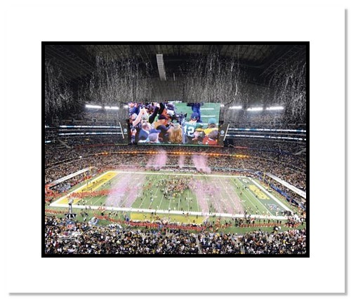 All About Autographs AAA11591m 2011 Green Bay Packers NFL Double Matted 8x10 Photograph Super Bowl XLV Champions Celebration Cowboys Stadium