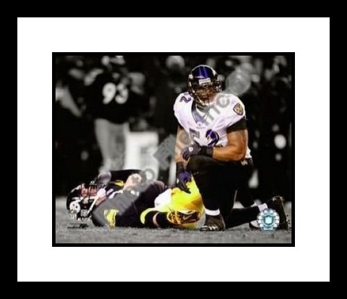 All About Autographs AAA21300 Ray Lewis Baltimore Ravens NFL Framed 8x10 Photograph Spotlight