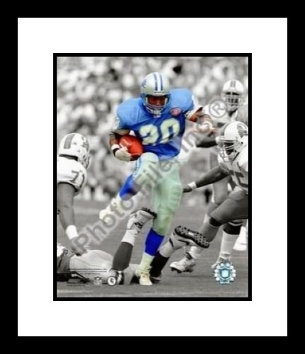 All About Autographs AAA21314 Barry Sanders Detroit Lions NFL Framed 8x10 Photograph Spotlight